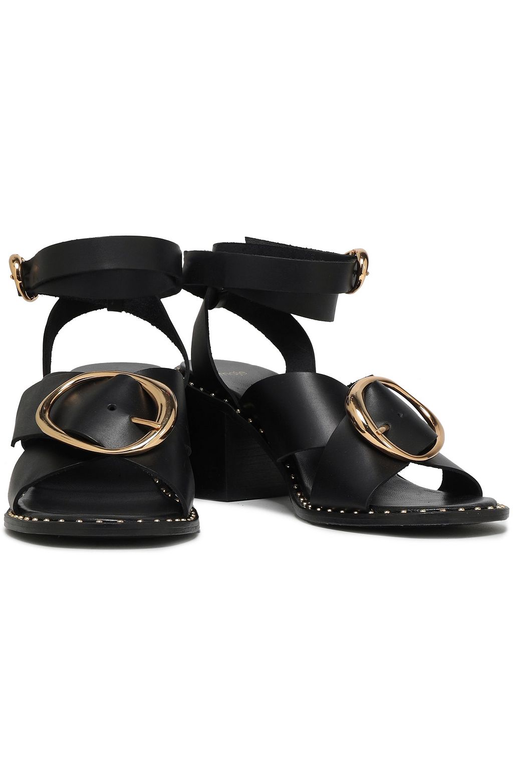 MAJE Buckle-embellished leather sandals