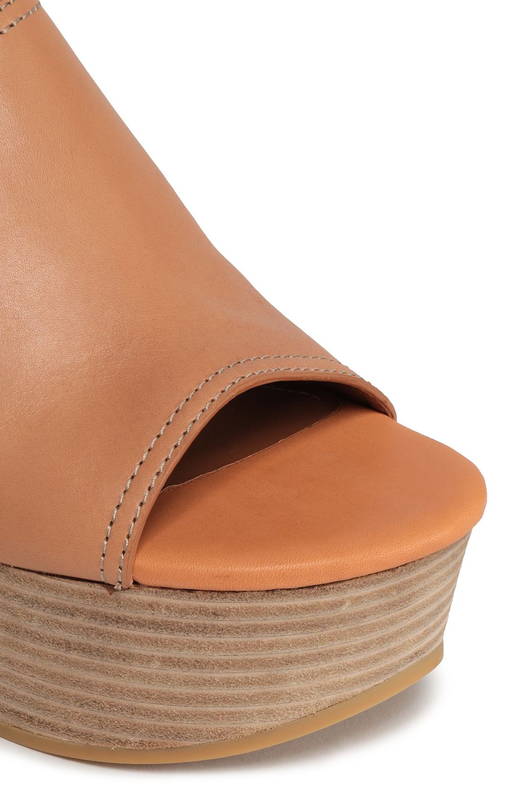 SEE BY CHLOÉ Studded leather platform mules