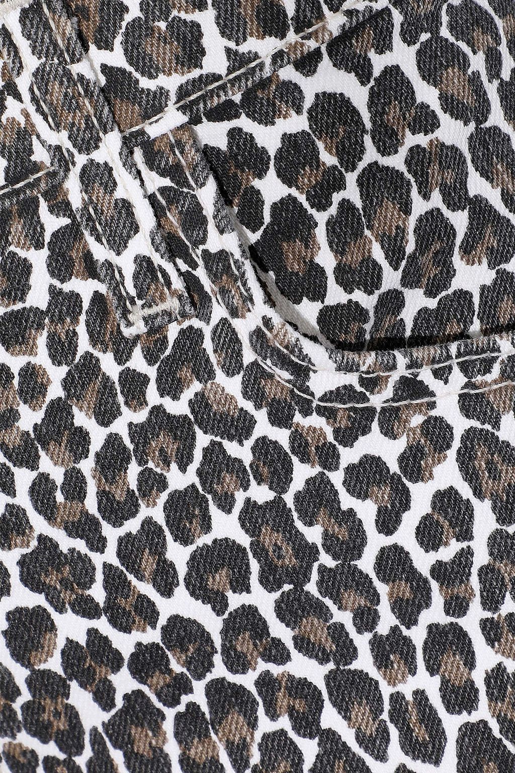 CURRENT/ELLIOTT The Fling leopard-print low-rise slim-leg jeans