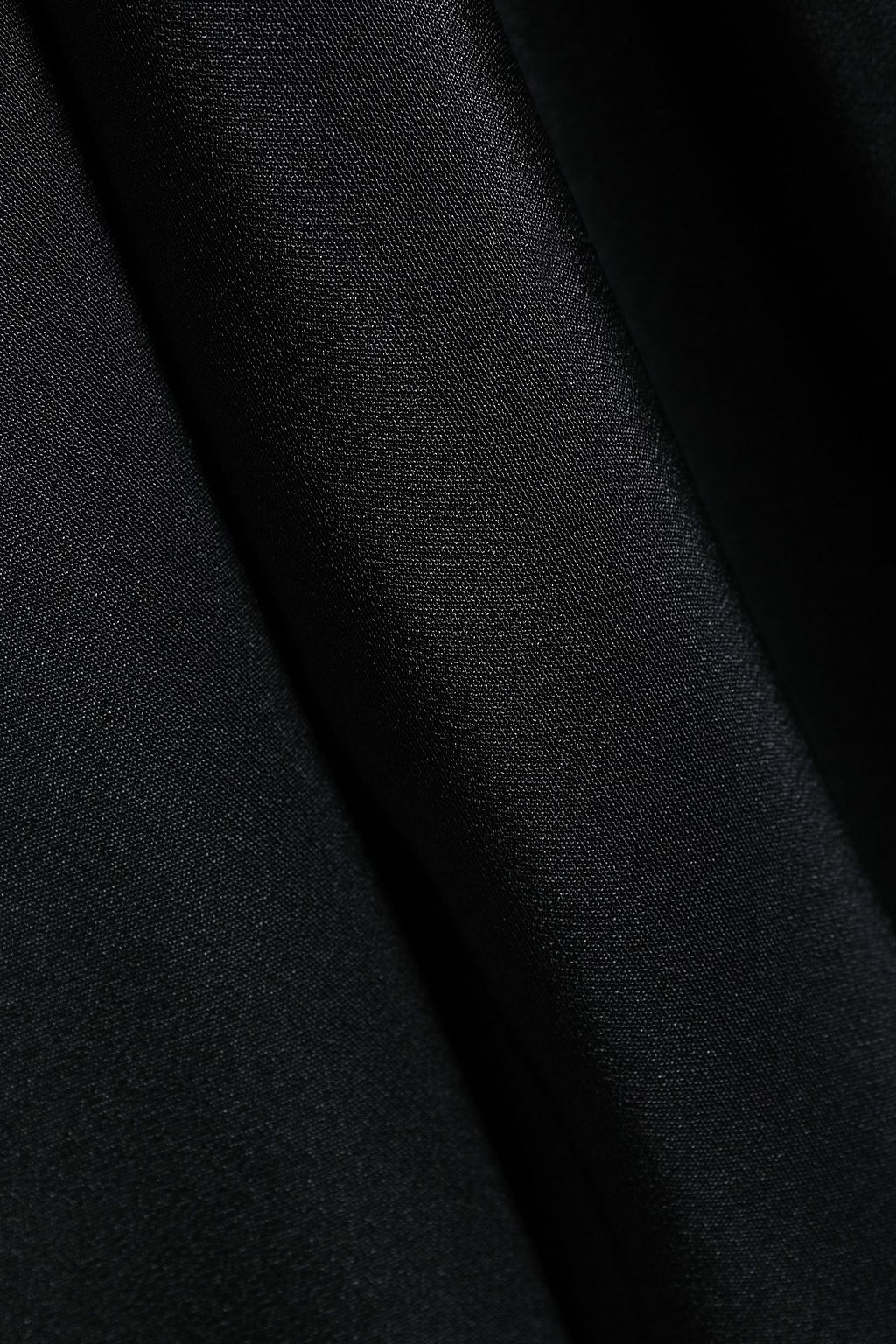ROBERTO CAVALLI Elaphe-paneled stretch-silk crepe gown