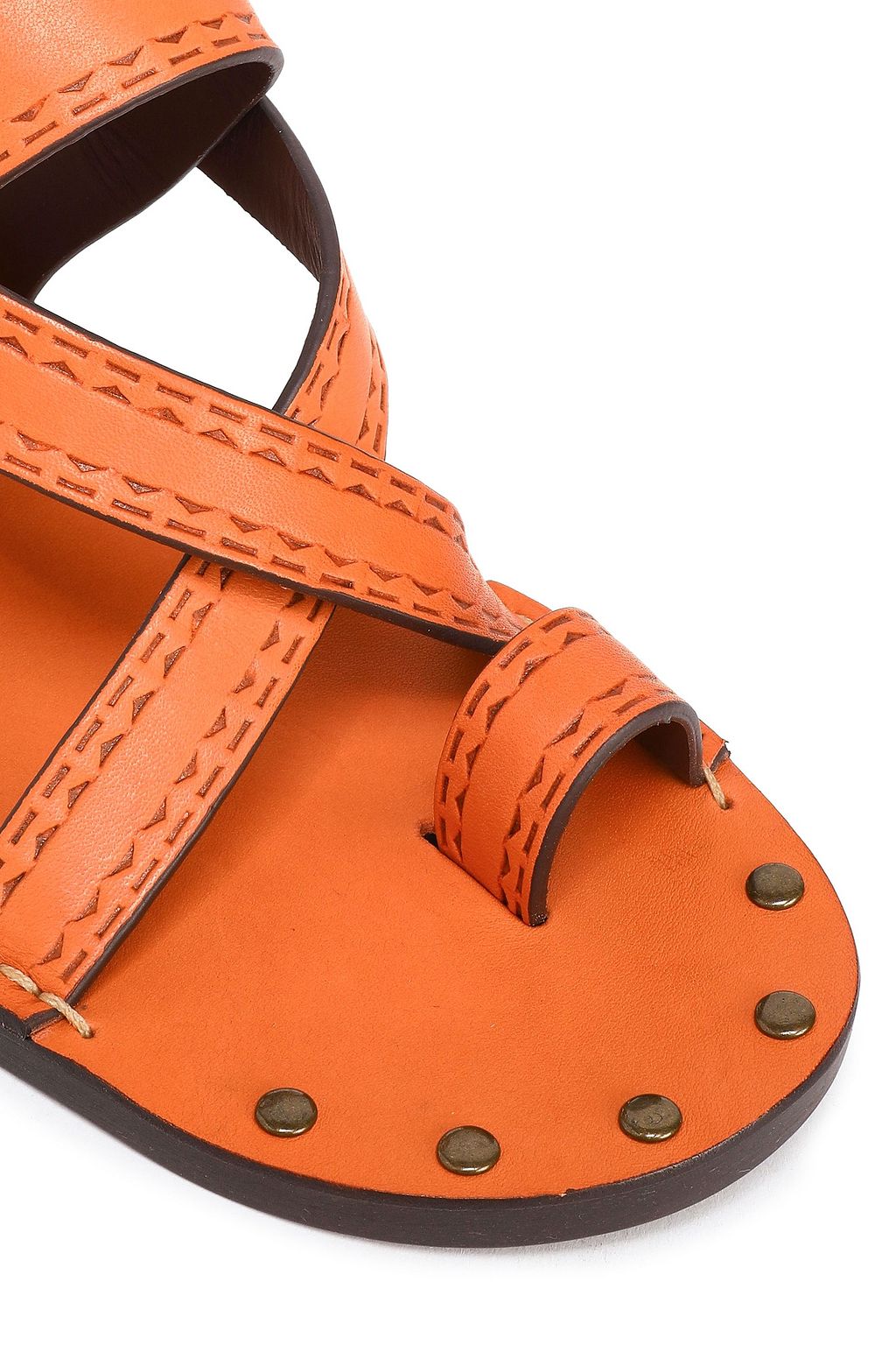 SEE BY CHLOÉ Embossed leather slingback sandals