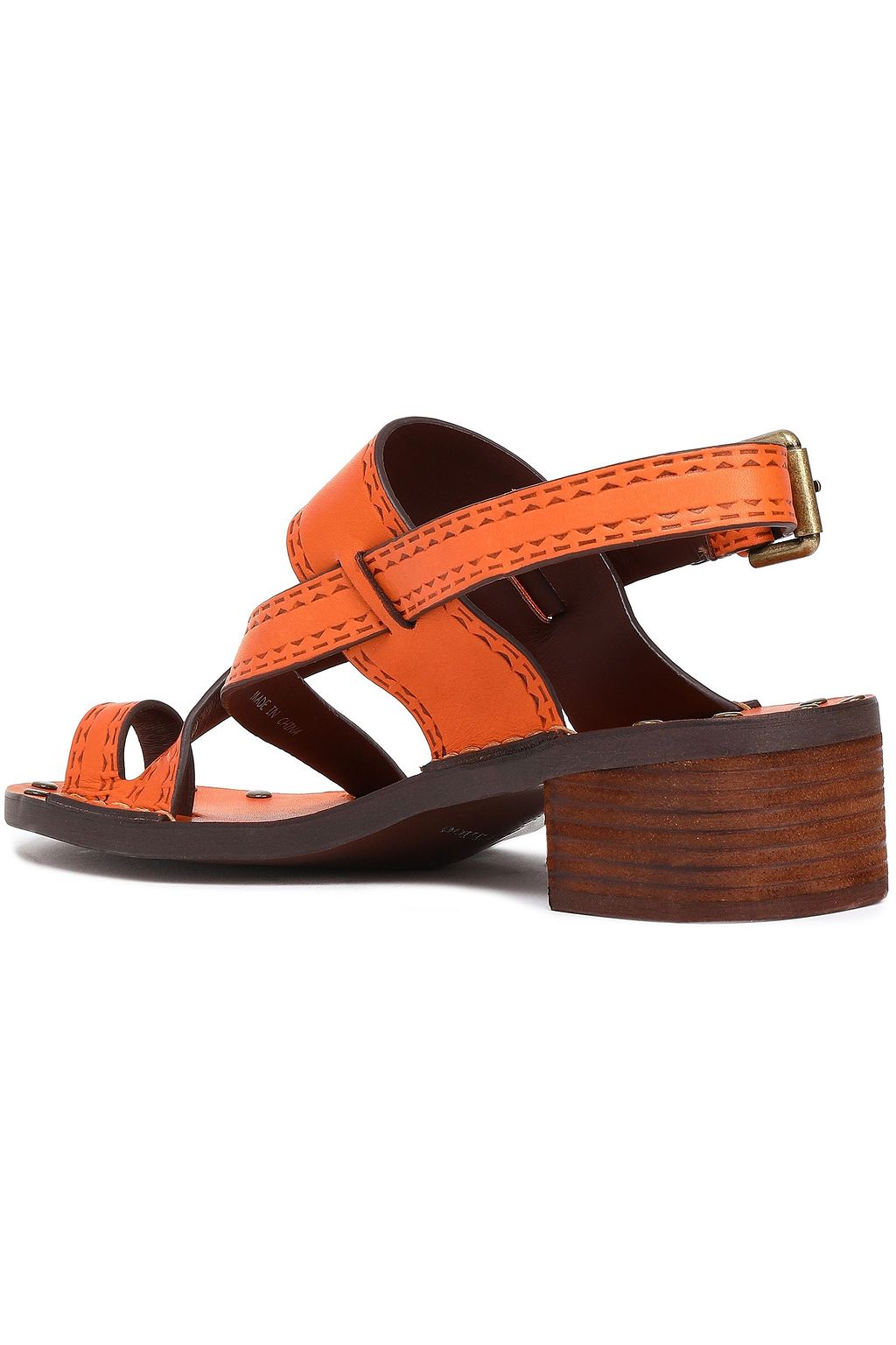 SEE BY CHLOÉ Embossed leather slingback sandals