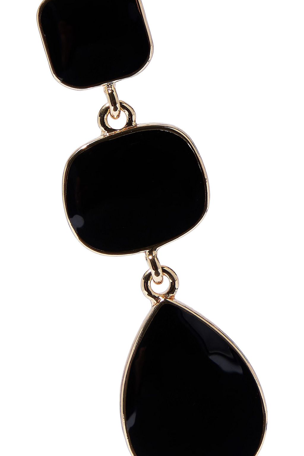 KENNETH JAY LANE Gold-tone stone earrings