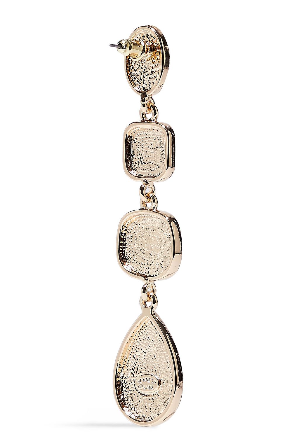 KENNETH JAY LANE Gold-tone stone earrings