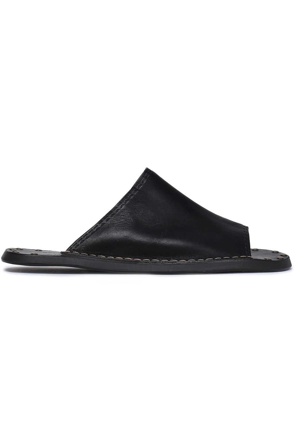 Black Leather slides | Sale up to 70 