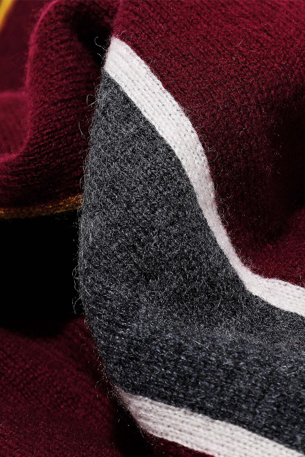 ZIMMERMANN Striped wool and cashmere-blend scarf