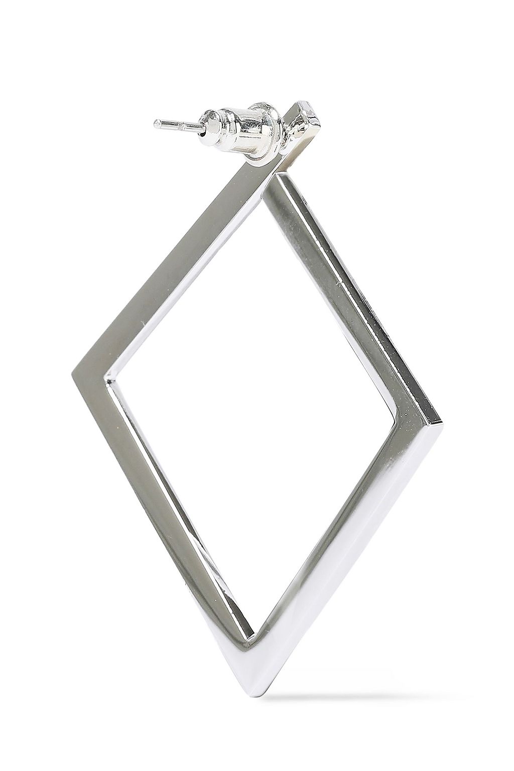KENNETH JAY LANE Silver-tone hoop earrings