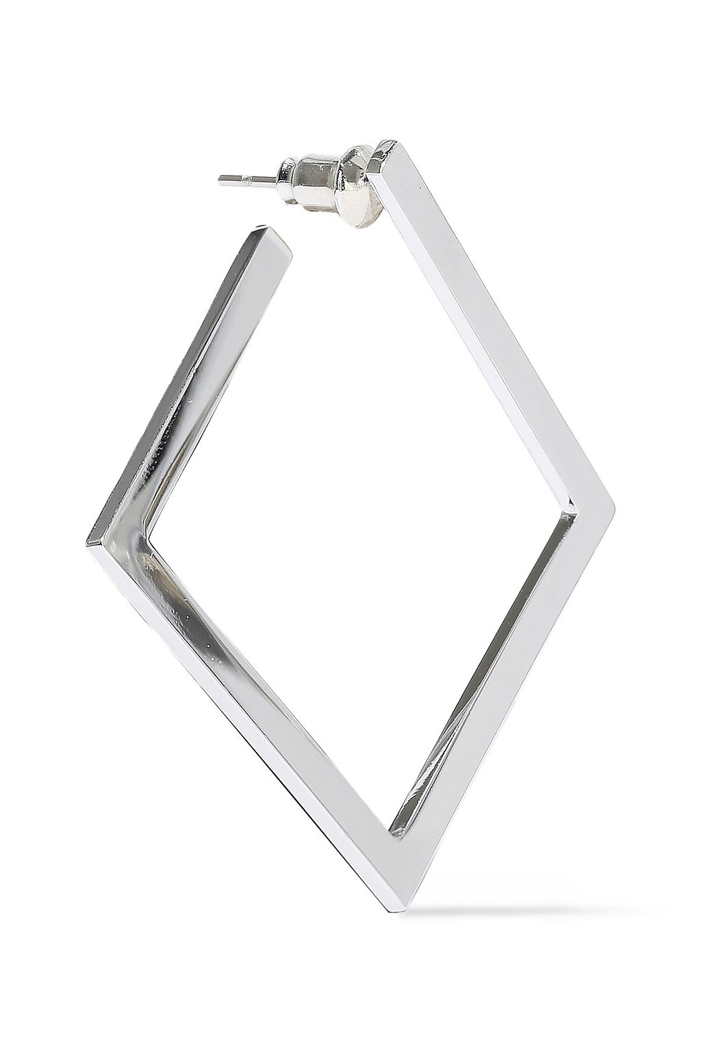 KENNETH JAY LANE Silver-tone hoop earrings