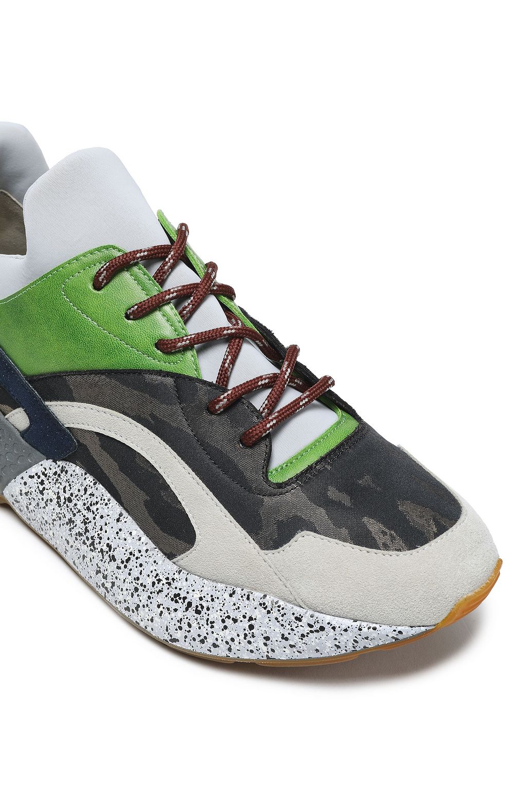 STELLA MCCARTNEY Neoprene, faux leather and faux suede sneakers