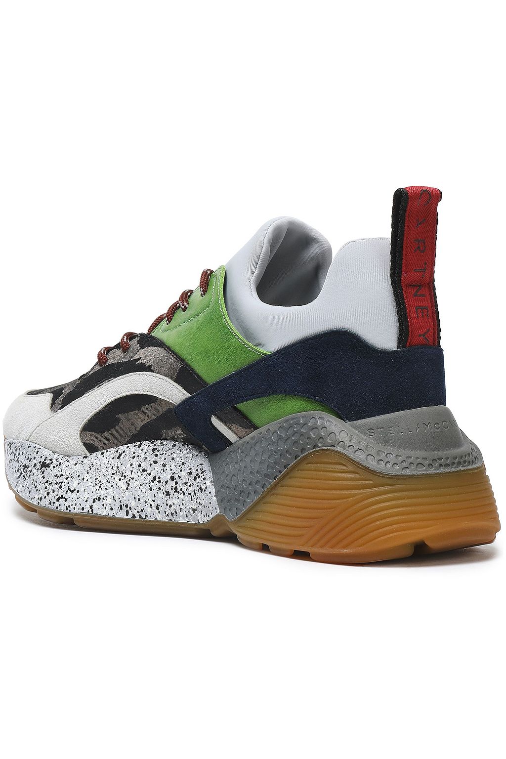 STELLA MCCARTNEY Neoprene, faux leather and faux suede sneakers