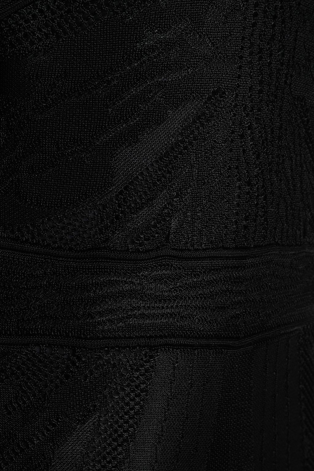 ROBERTO CAVALLI Lace-trimmed pointelle-knit maxi dress