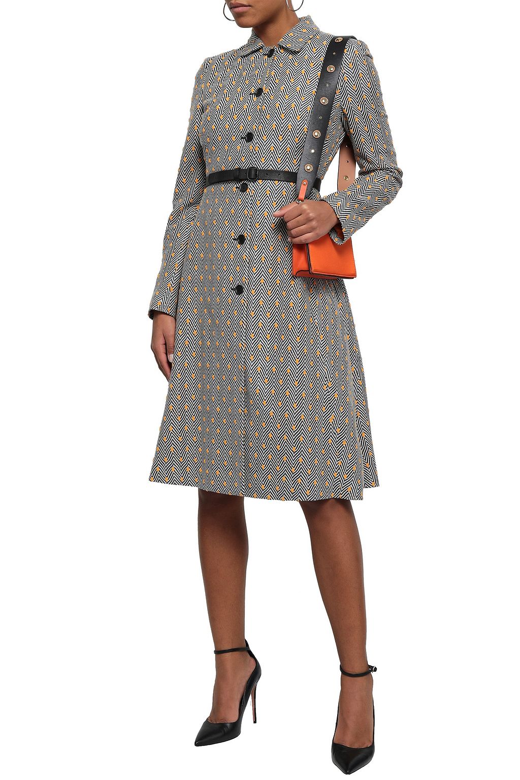 MISSONI Embroidered crochet-knit coat