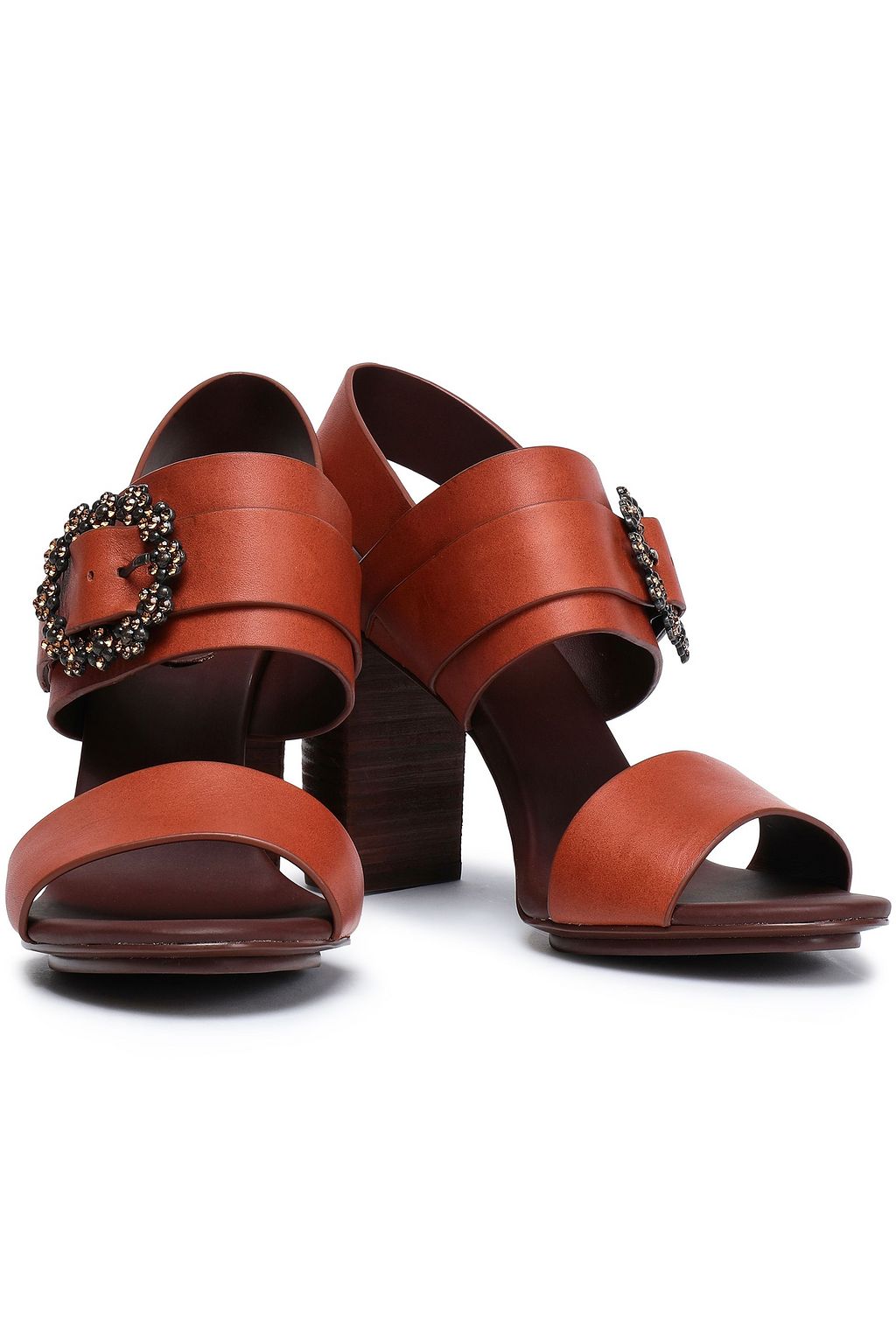 SEE BY CHLOÉ Buckle-embellished leather sandals