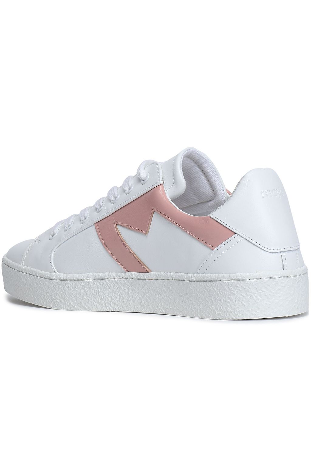 MAJE Appliquéd leather sneakers