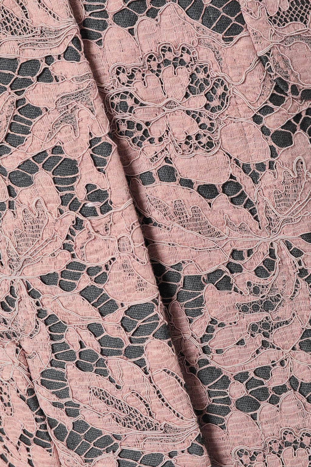 VALENTINO GARAVANI Layered corded lace and wool-blend jacket