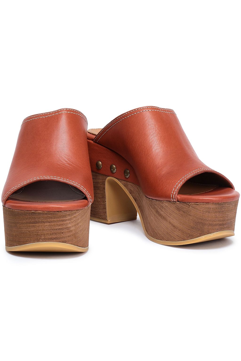 SEE BY CHLOÉ Studded leather clogs