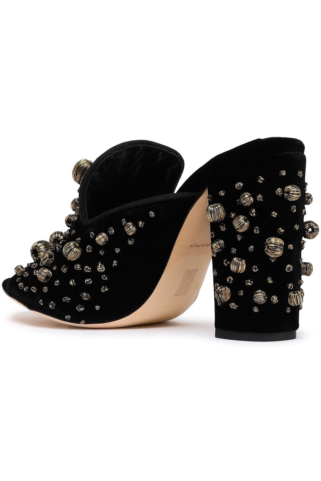 SANAYI 313 Embroidered velvet mules