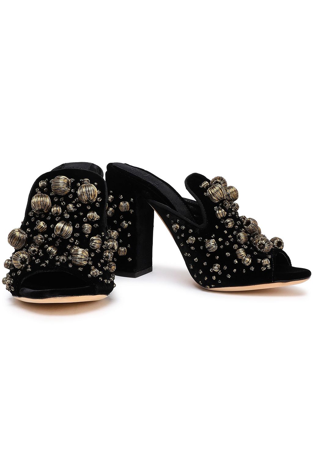 SANAYI 313 Embroidered velvet mules