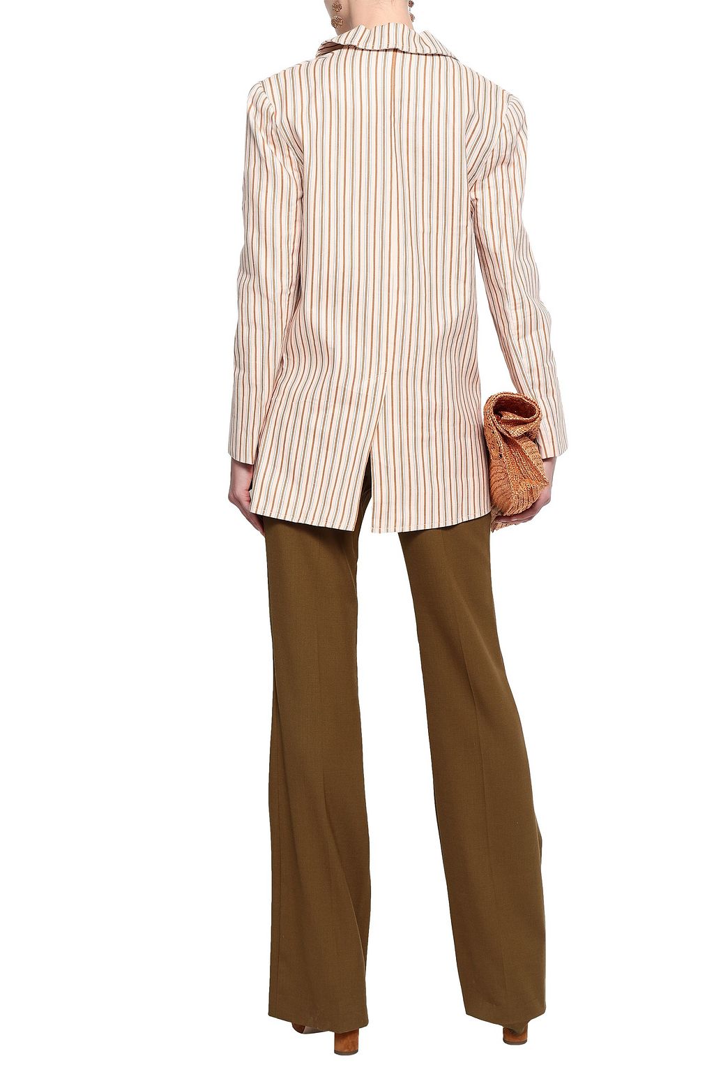 ZIMMERMANN Striped linen-blend blazer