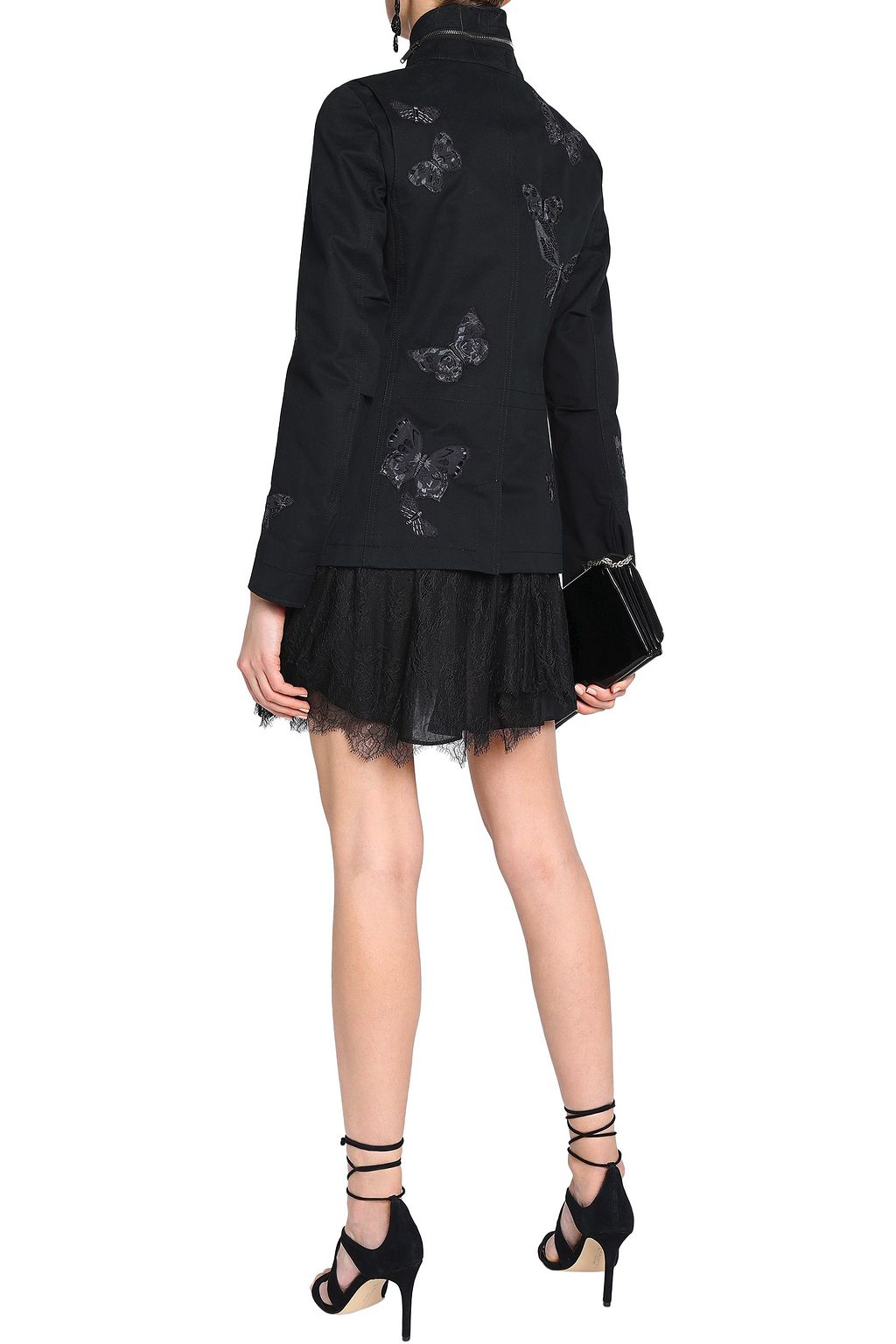 VALENTINO GARAVANI Embroidered cotton-twill jacket