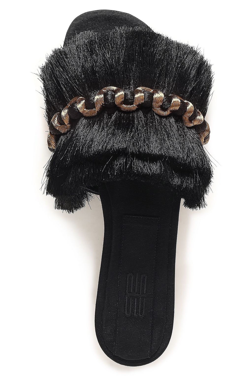 SANAYI 313 Fringed embroidered woven mules