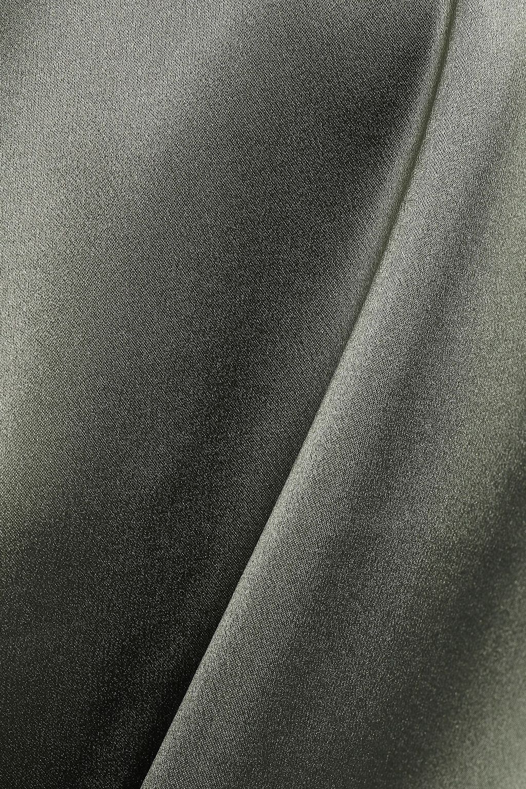 BRUNELLO CUCINELLI Bead-embellished stretch-silk satin top