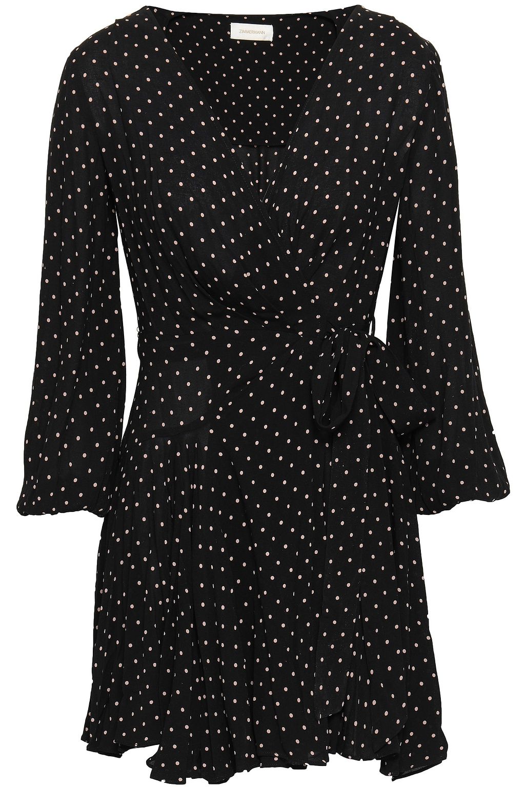 zimmermann black and white polka dot dress