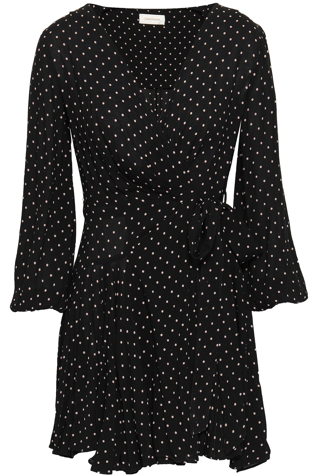 zimmermann black polka dot dress