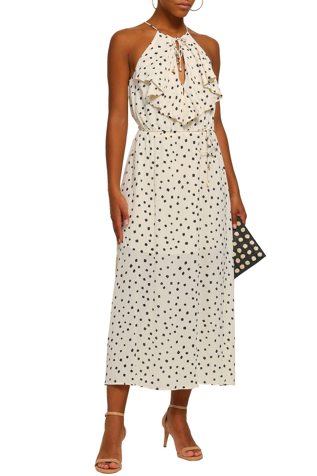 ZIMMERMANN Cascade ruffle-trimmed printed crepe midi dress