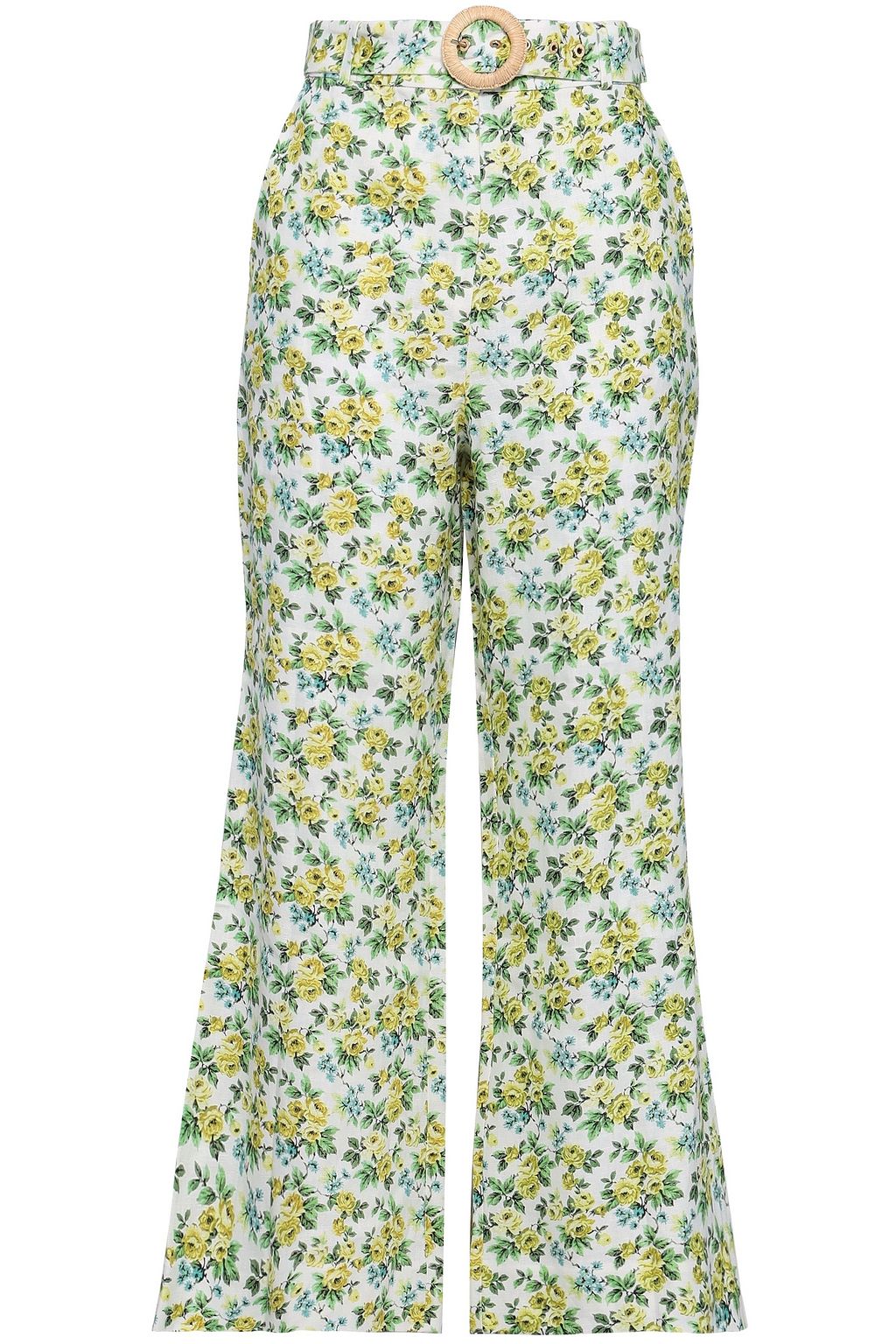 lime green flare pants