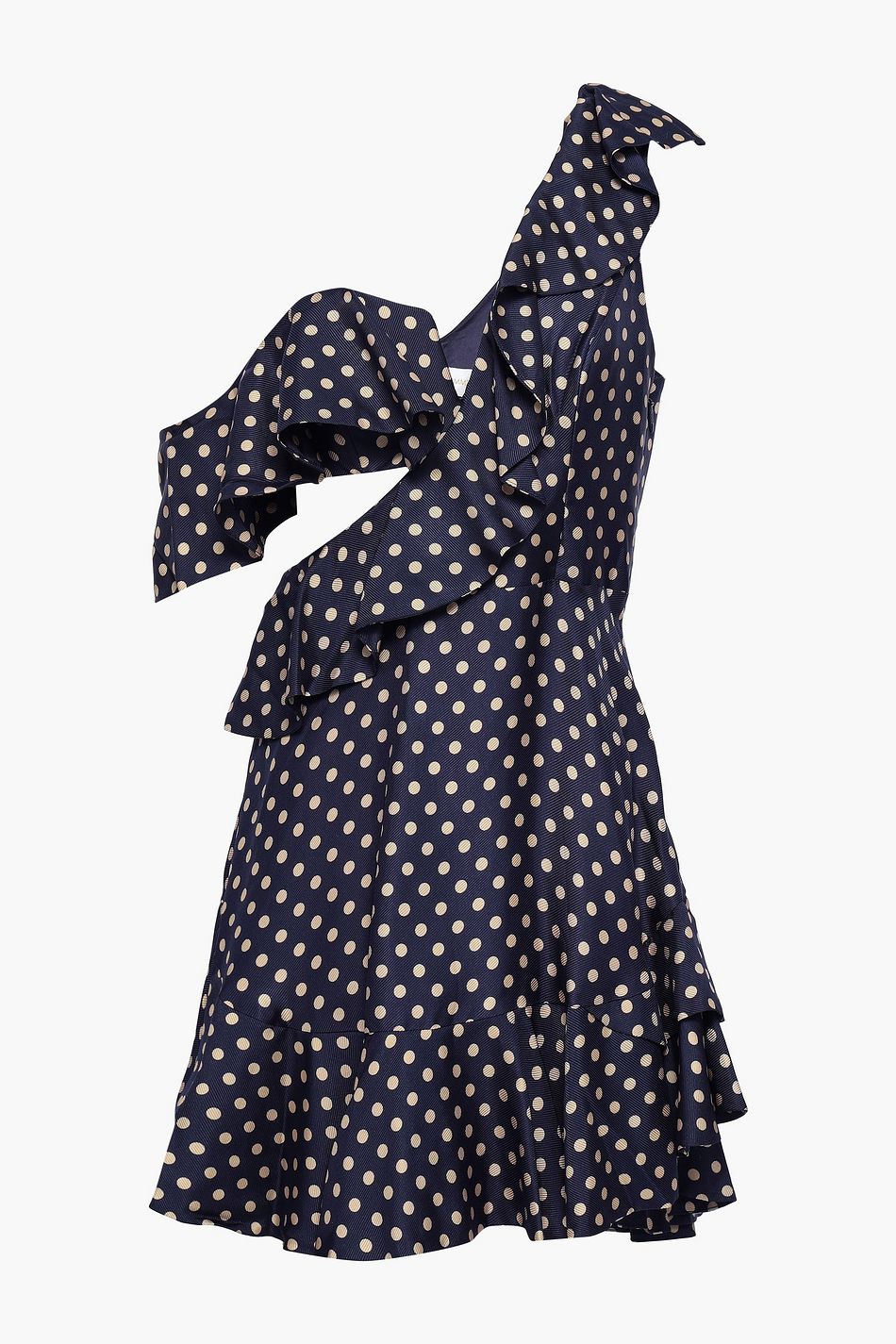 spotty off the shoulder dress