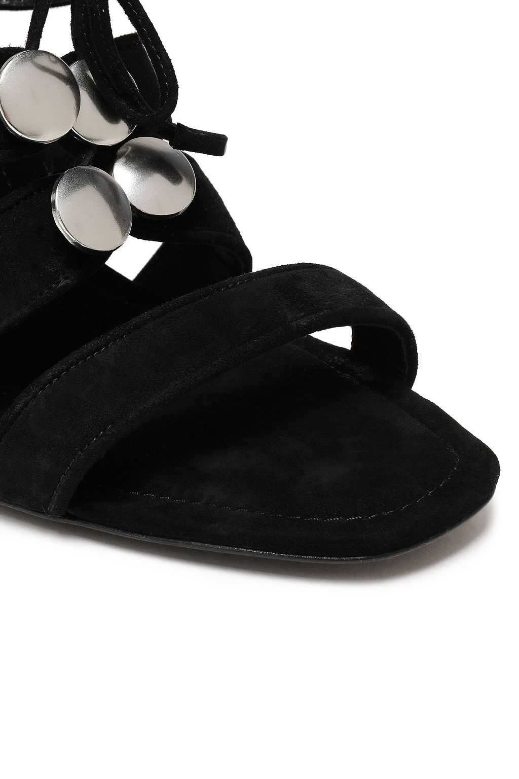 ALEXANDER WANG Allegra embellished suede mules