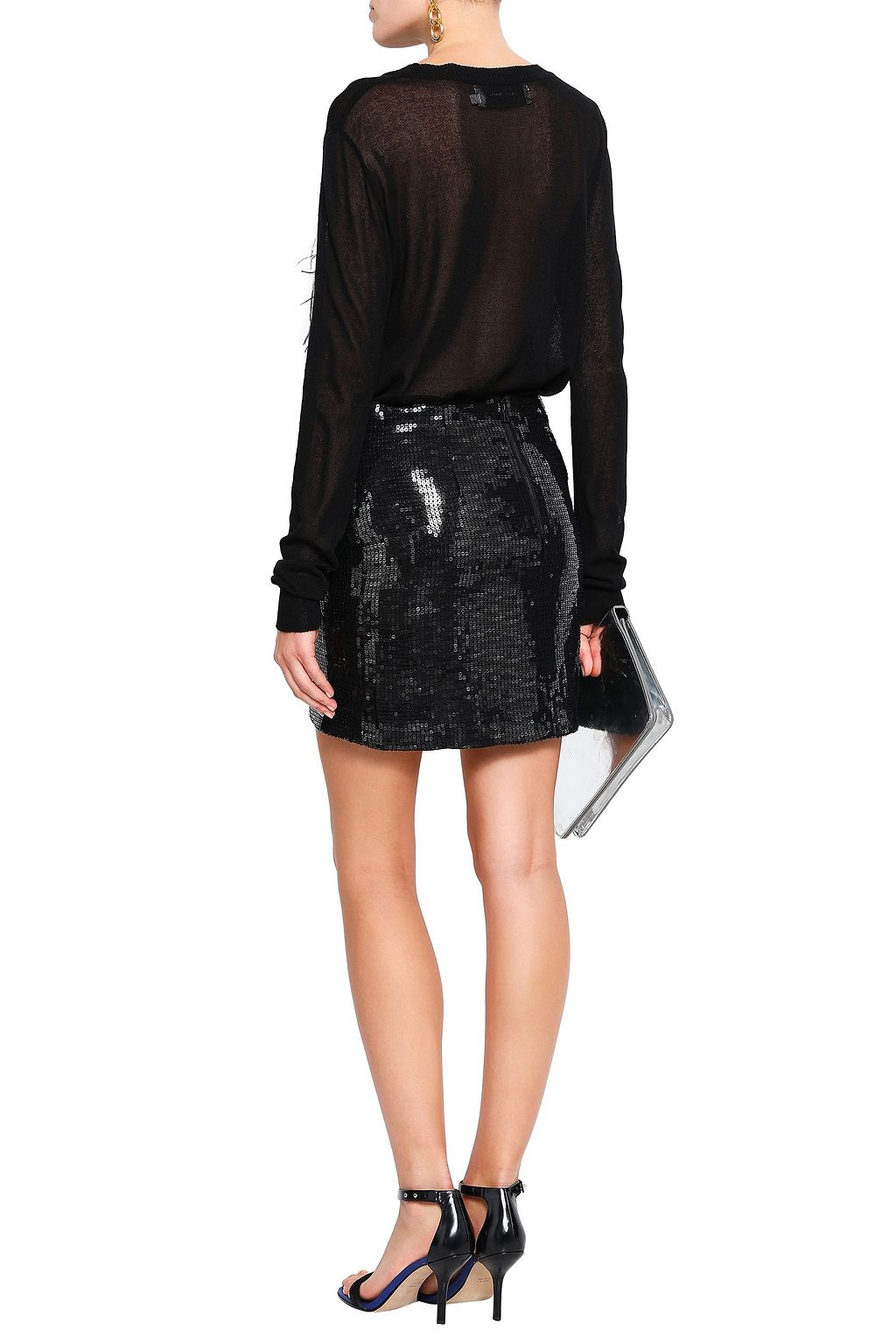 Olivia Wrap Skirt Cream Gold Aop Dark