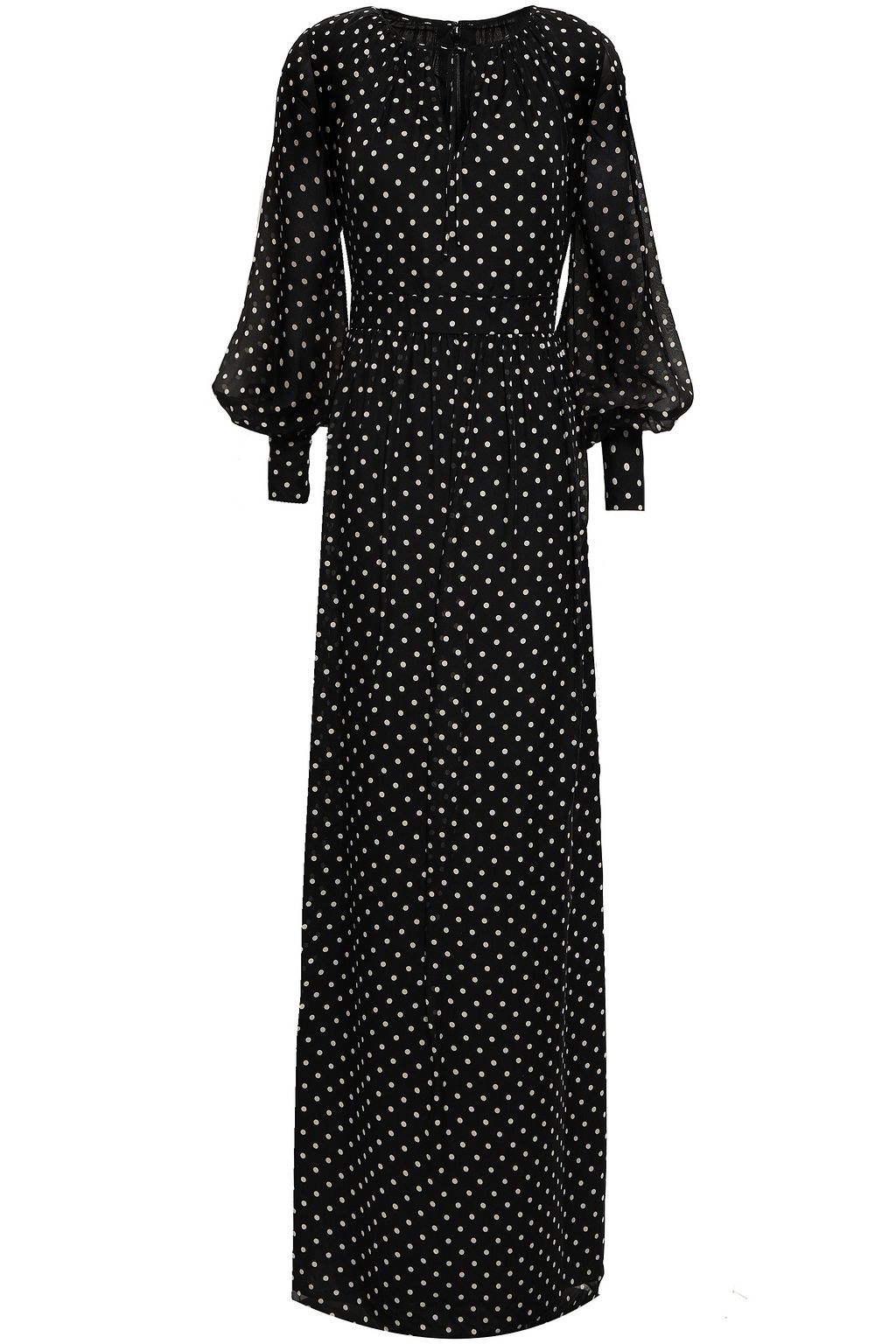 mikael aghal polka dot dress