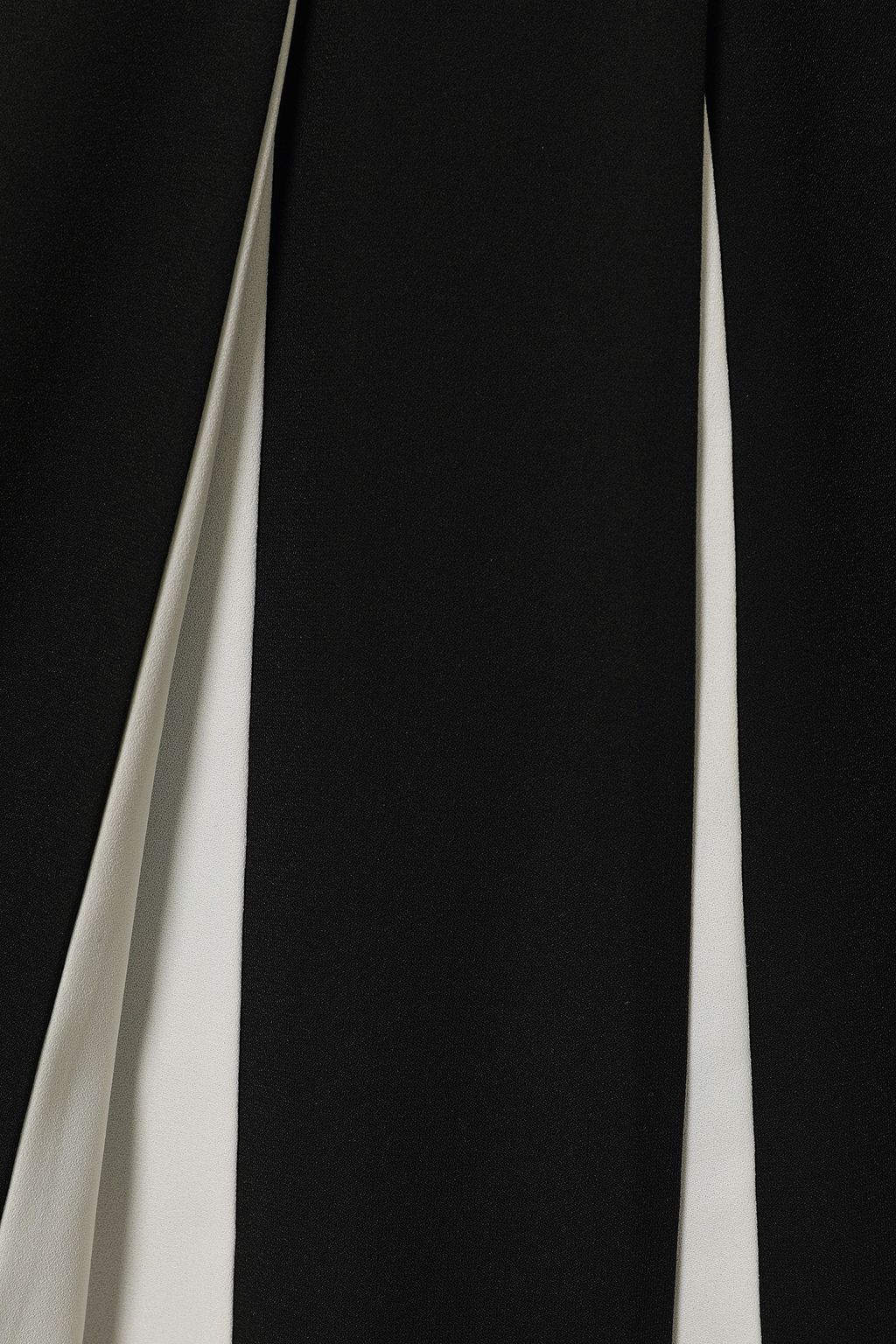 MIKAEL AGHAL Pleated two-tone crepe dress