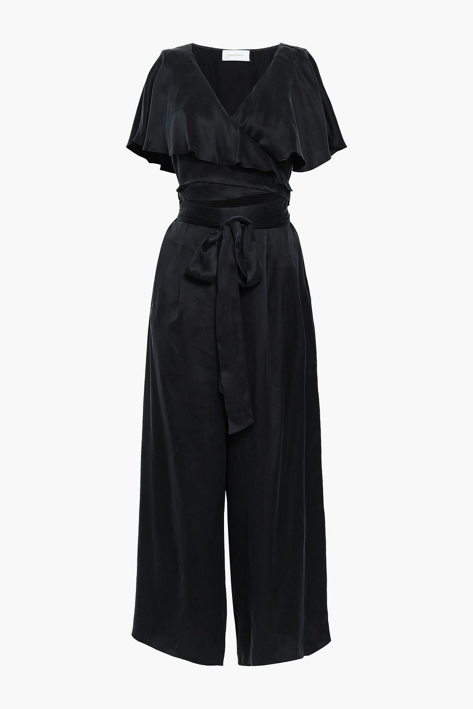 silk wrap jumpsuit