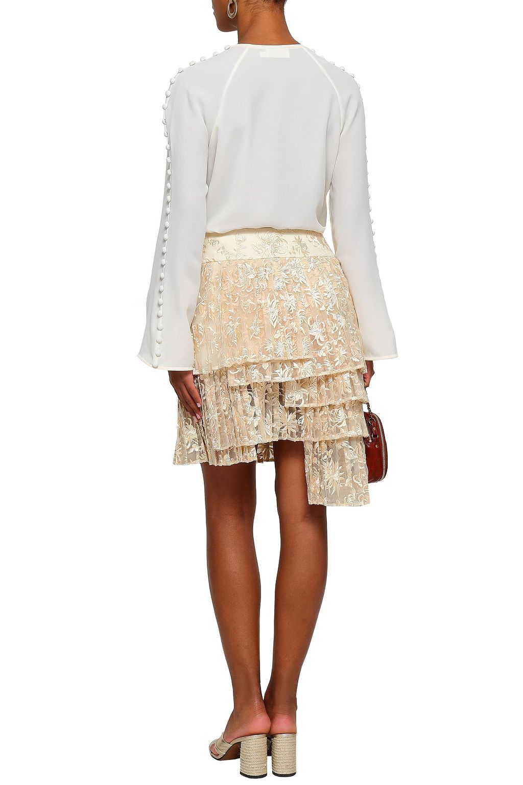 ZIMMERMANN Button-detailed crepe blouse