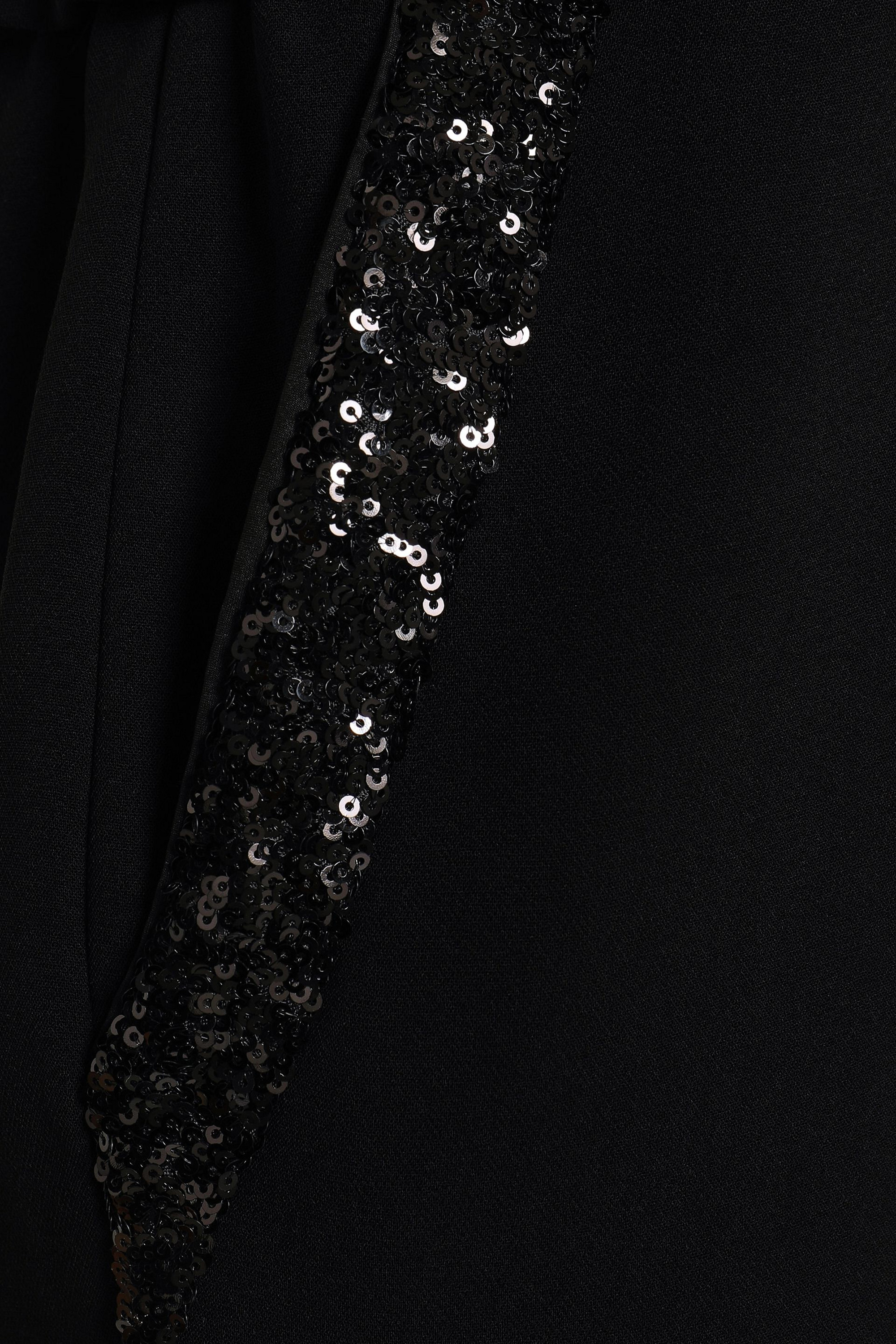 RACHEL ZOE Lou sequin-trimmed stretch-crepe jumpsuit