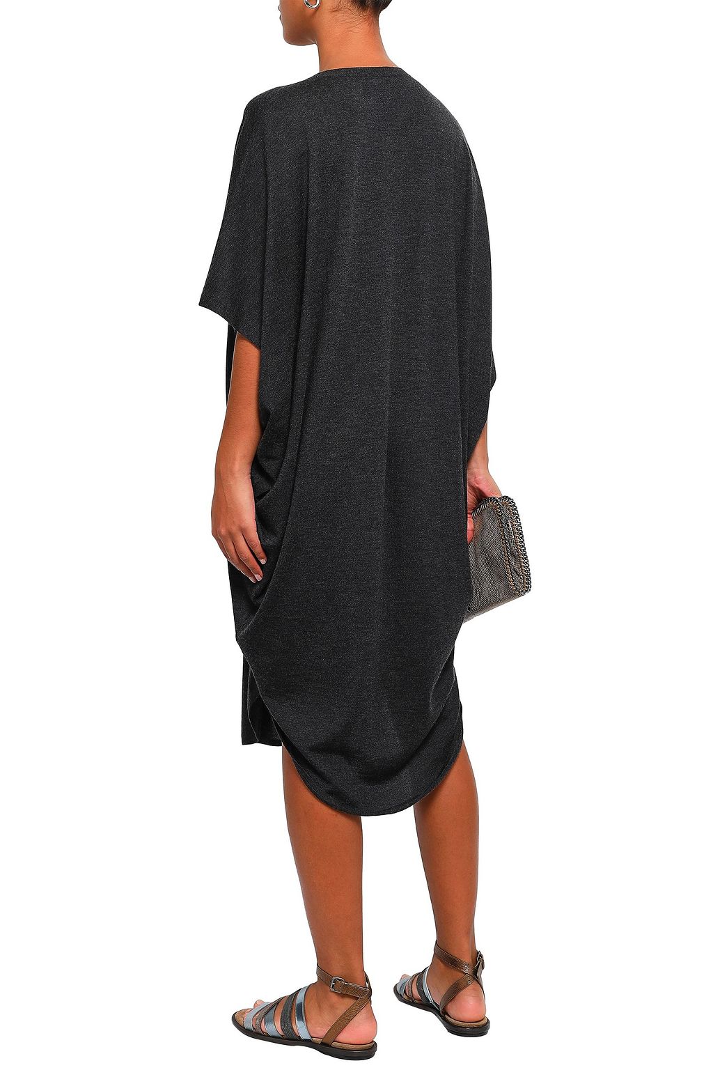 BRUNELLO CUCINELLI Cashmere and silk-blend kaftan