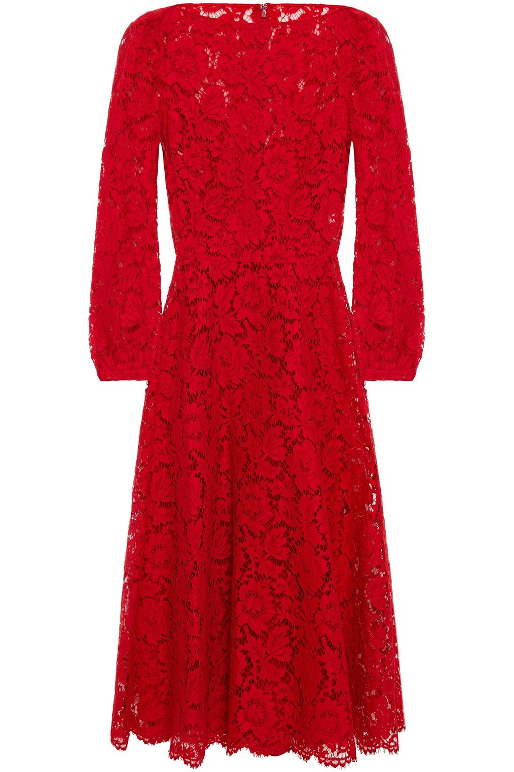 VALENTINO GARAVANI Cotton-blend corded lace midi dress | THE OUTNET