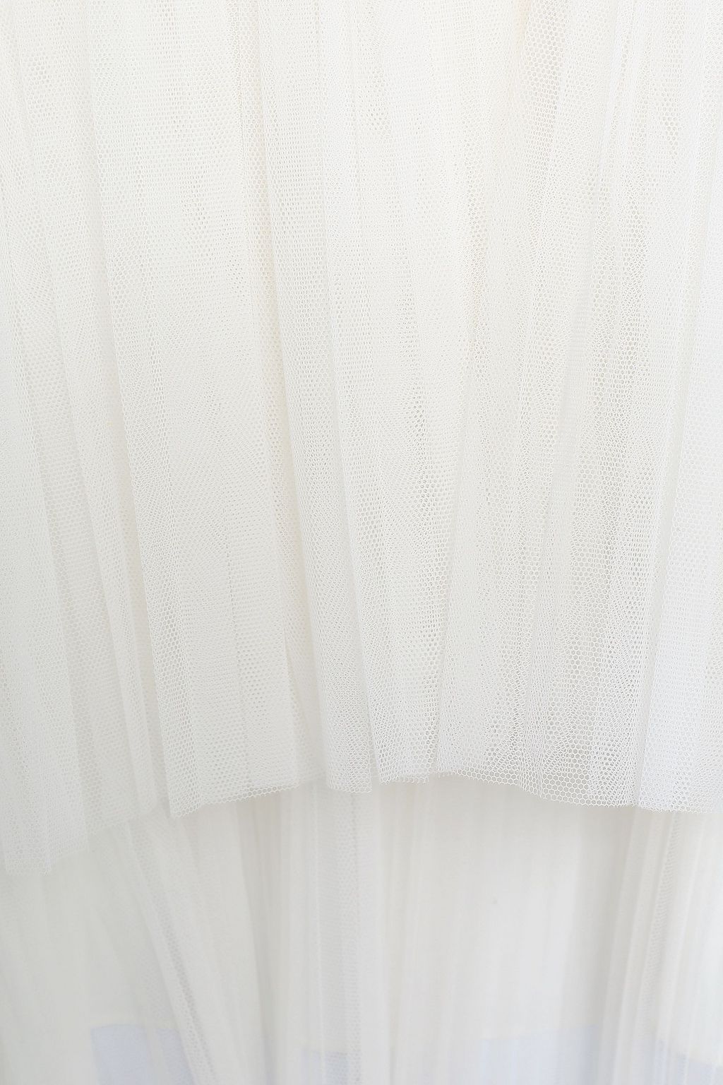 BRUNELLO CUCINELLI Tiered pleated tulle top