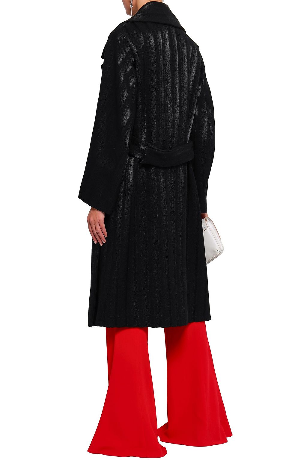 ROBERTO CAVALLI Double-breasted wool-blend felt coat