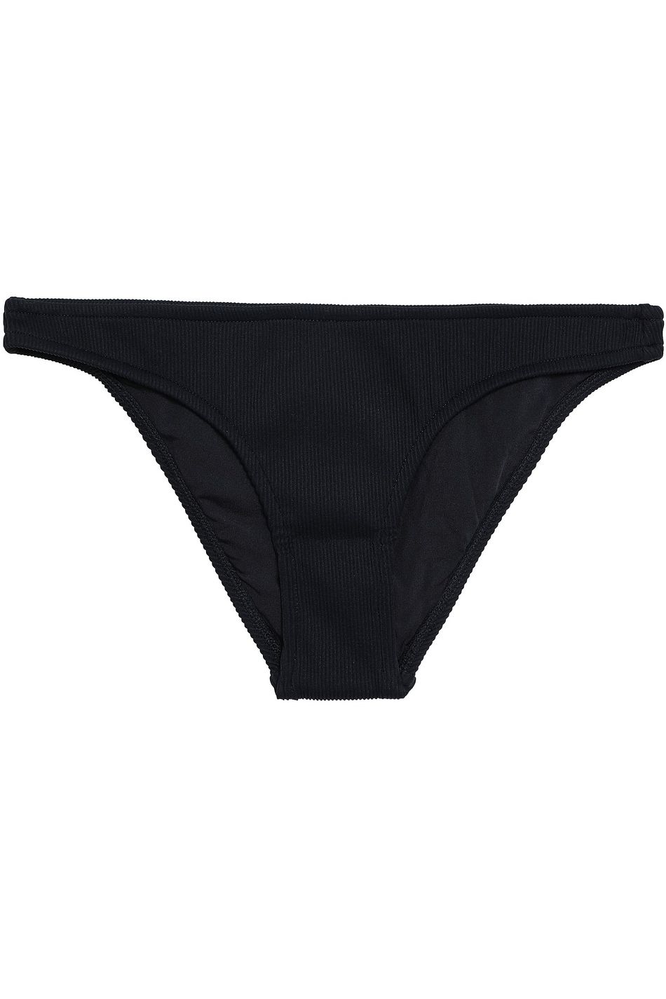 black ribbed bikini bottoms