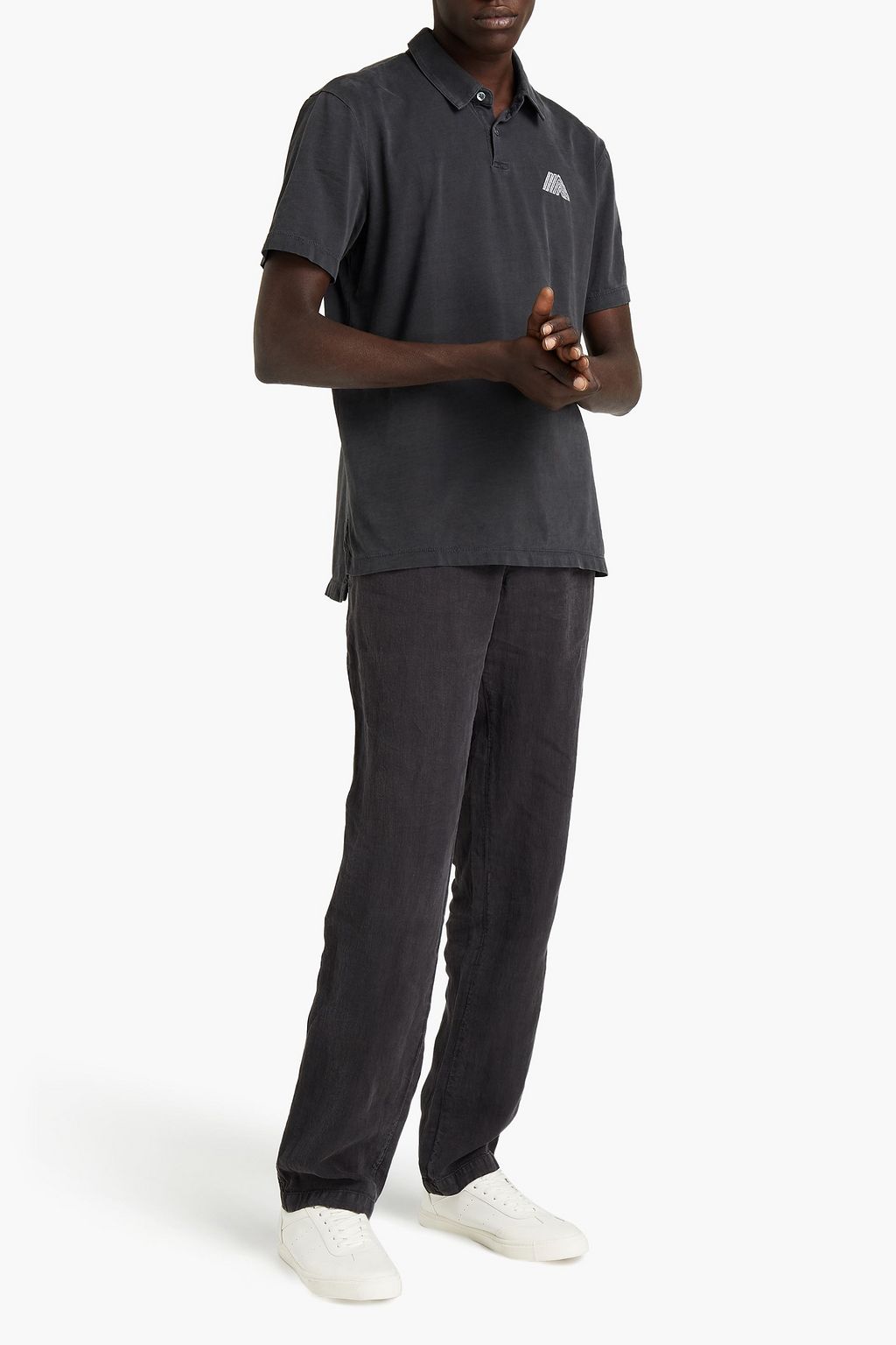 JAMES PERSE Supima cotton-jersey polo shirt