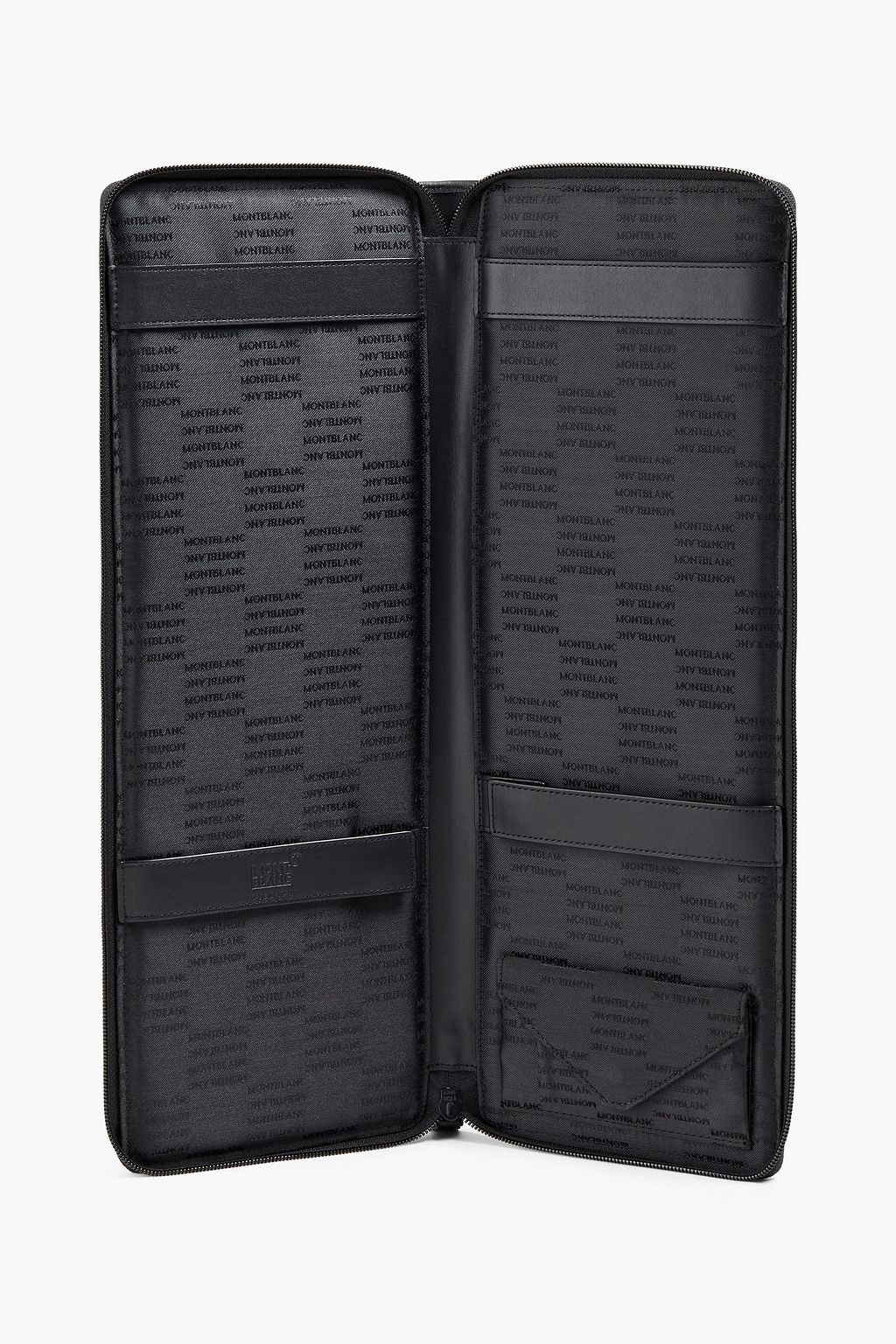 MONTBLANC Leather-paneled shell pouch