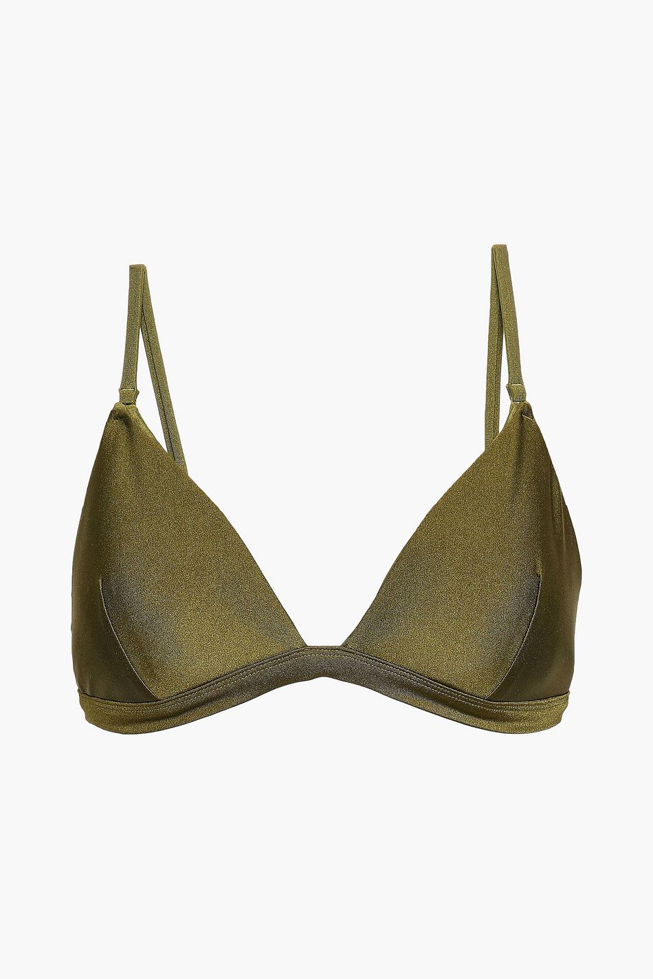 metallic triangle bikini