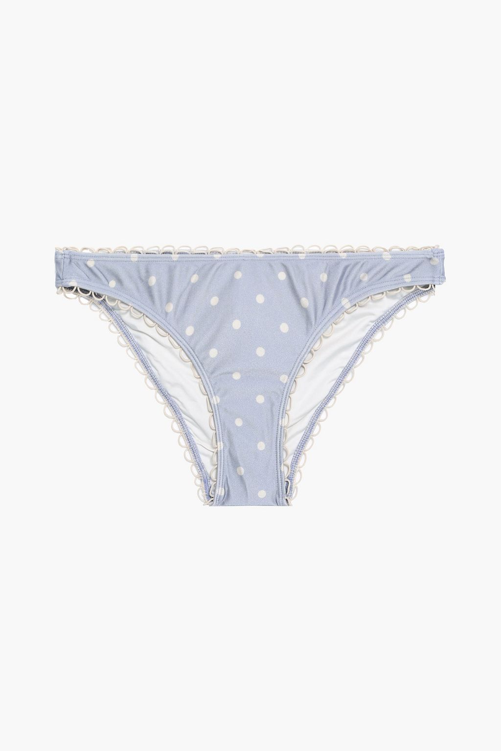 light blue polka dot bikini