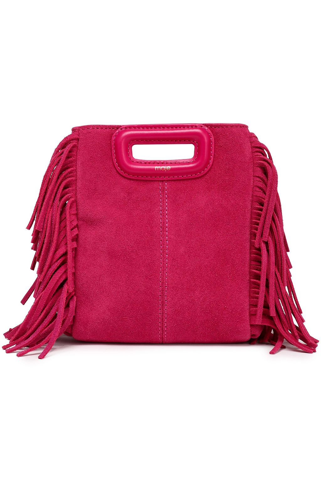 MAJE Fringed suede shoulder bag