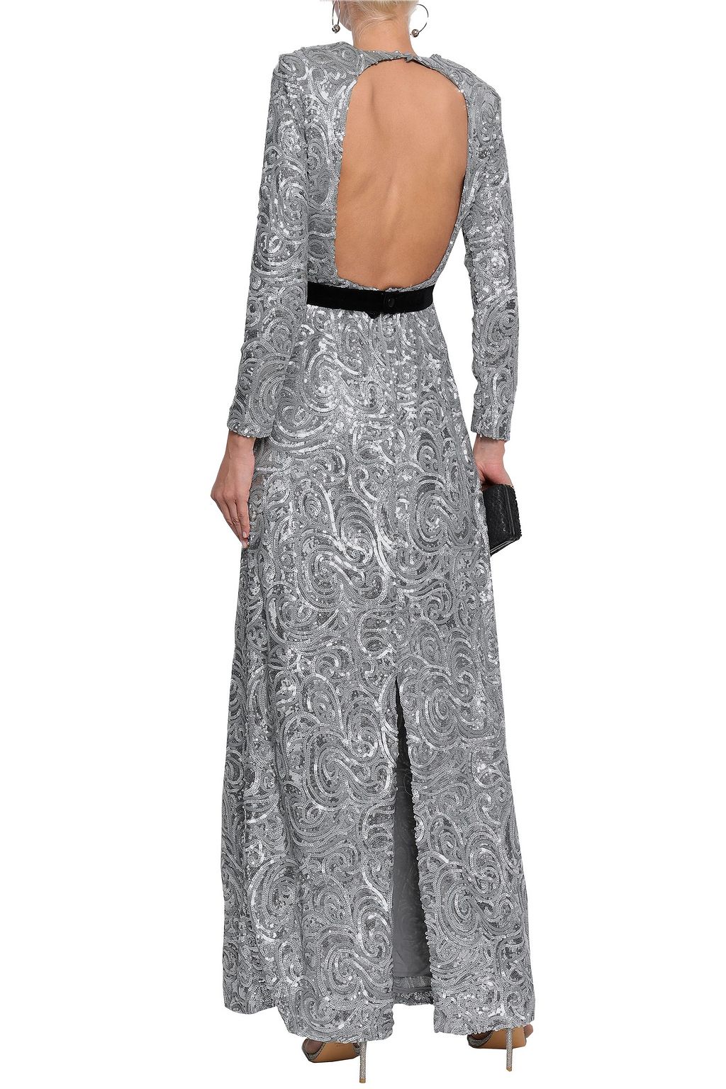 PERSEVERANCE Glittered sequined tulle gown