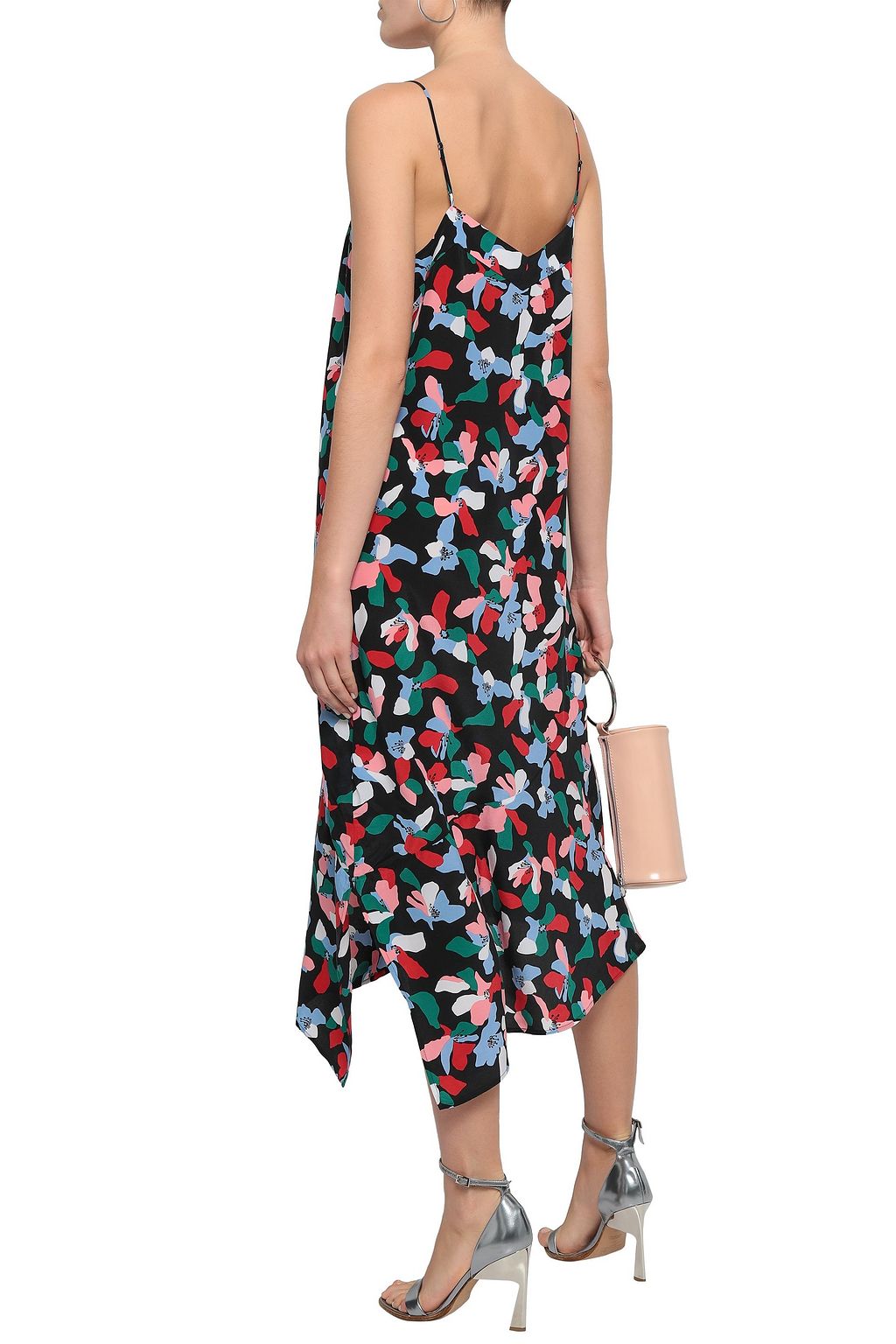 EQUIPMENT Jada asymmetric printed washed-silk midi dress